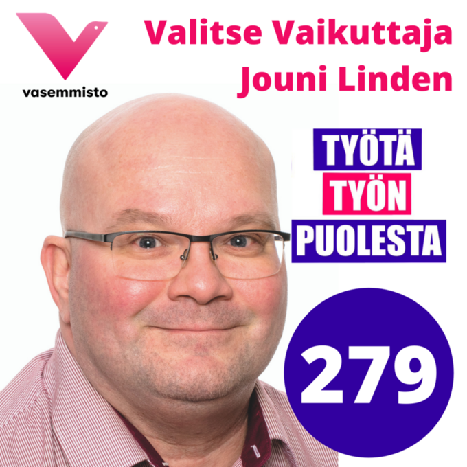 Lohja Kuntavaalit kuntavaaliehdokas  2021 - Valitse Vaikuttaja - Jouni Linden